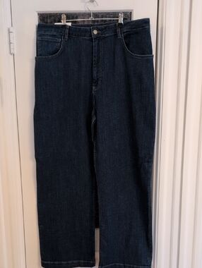 NEW! Edith TAGS Classic ZARA Dark Blue Straight-Leg Jeans STRECH